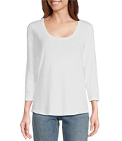 Tommy Bahama Ashby Isles Knit Scoop Neck 3/4 Sleeve T-Shirt