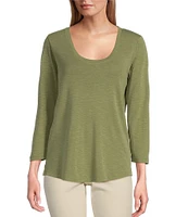 Tommy Bahama Ashby Isles Knit Scoop Neck 3/4 Sleeve T-Shirt