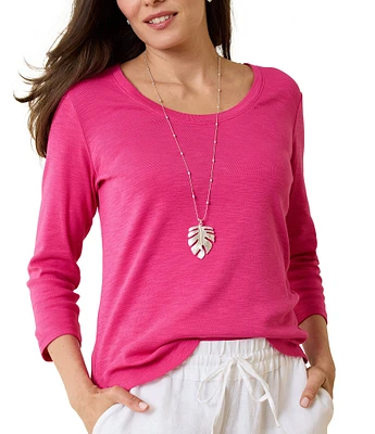 Tommy Bahama Ashby Isles Knit Scoop Neck 3/4 Sleeve T-Shirt