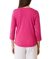 Tommy Bahama Ashby Isles Knit Scoop Neck 3/4 Sleeve T-Shirt