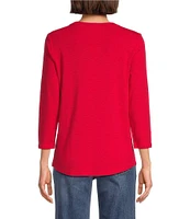 Tommy Bahama Ashby Isles Knit Scoop Neck 3/4 Sleeve T-Shirt