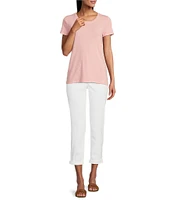 Tommy Bahama Ashby Isles Slub Rib Crew Neck Short Sleeve Tee