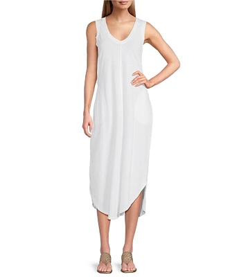 Tommy Bahama Ashby Isles V-Neck Sleeveless Midi Dress