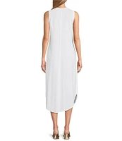 Tommy Bahama Ashby Isles V-Neck Sleeveless Midi Dress