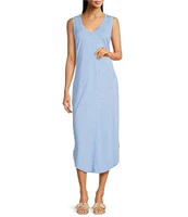 Tommy Bahama Ashby Isles V-Neck Sleeveless Midi Dress