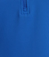 Tommy Bahama Aubrey Peached Jersey Solid Half Zip Mock Neck Sleeveless Top