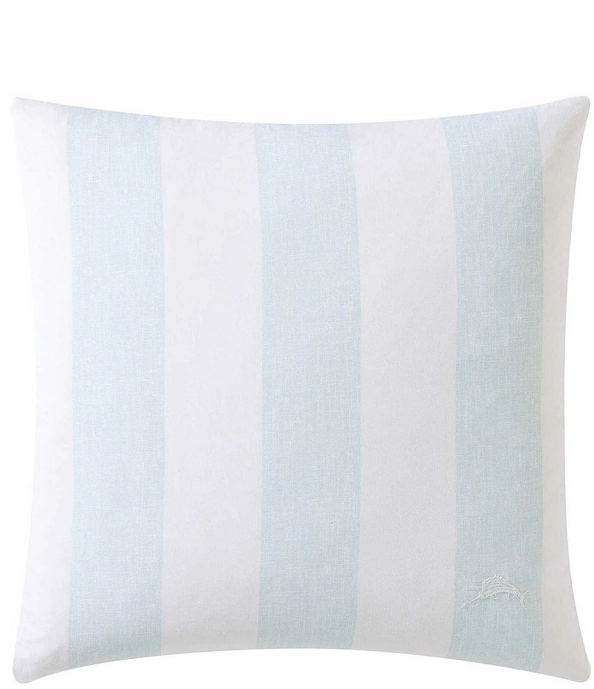 Tommy Bahama Awning Striped Square Throw Pillow