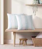 Tommy Bahama Awning Striped Square Throw Pillow