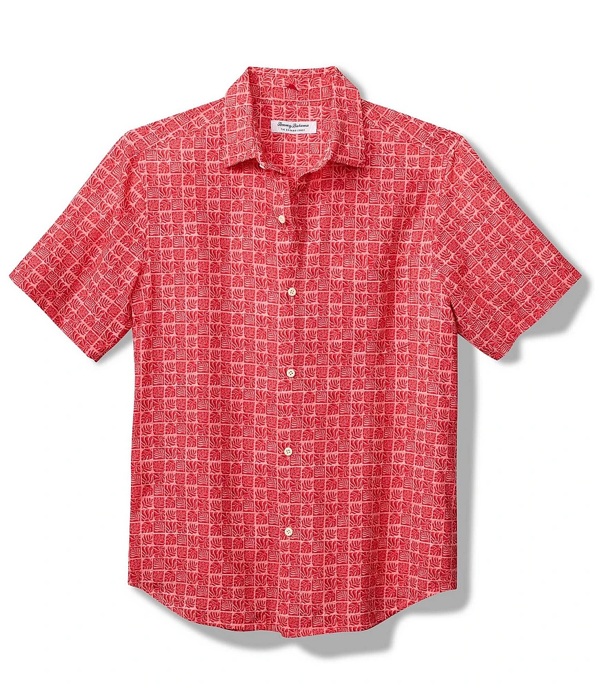 Tommy Bahama Bahama Coast Boozy Night Short Sleeve Woven Shirt