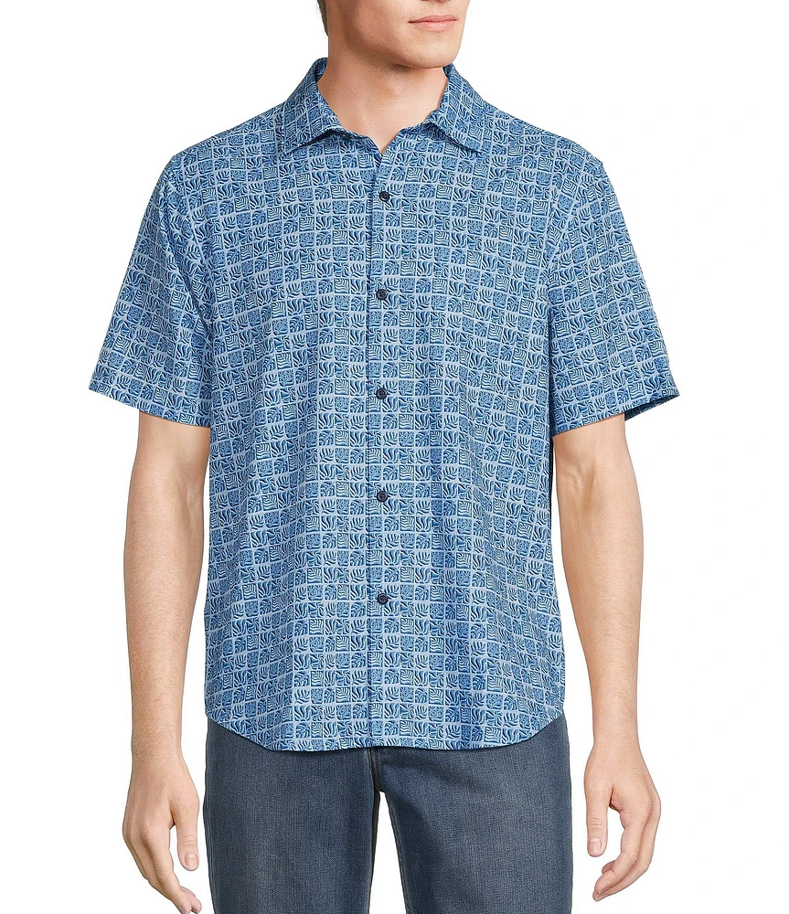 Tommy Bahama Bahama Coast Palm Retreat Short Sleeve Woven Shirt