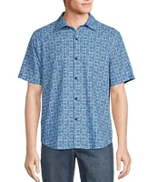 Tommy Bahama Bahama Coast Palm Retreat Short Sleeve Woven Shirt