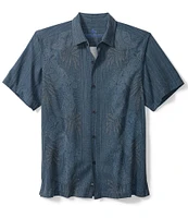 Tommy Bahama Bali Border Silk Short Sleeve Woven Shirt