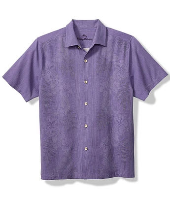 Tommy Bahama Bali Border Silk Short Sleeve Woven Shirt