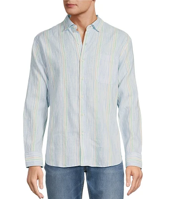 Tommy Bahama Barbados Breeze Sea Stripe Long Sleeve Woven Shirt