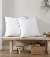Tommy Bahama Basic Canvas Contrast Trim Euro Shams, Set of 2