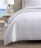 Tommy Bahama Basketweave Solid Cotton Duvet Cover Mini Set