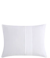 Tommy Bahama Basketweave Solid White Cotton Comforter Mini Set