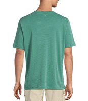 Tommy Bahama Bay Stripe V-Neck Short Sleeve T-Shirt