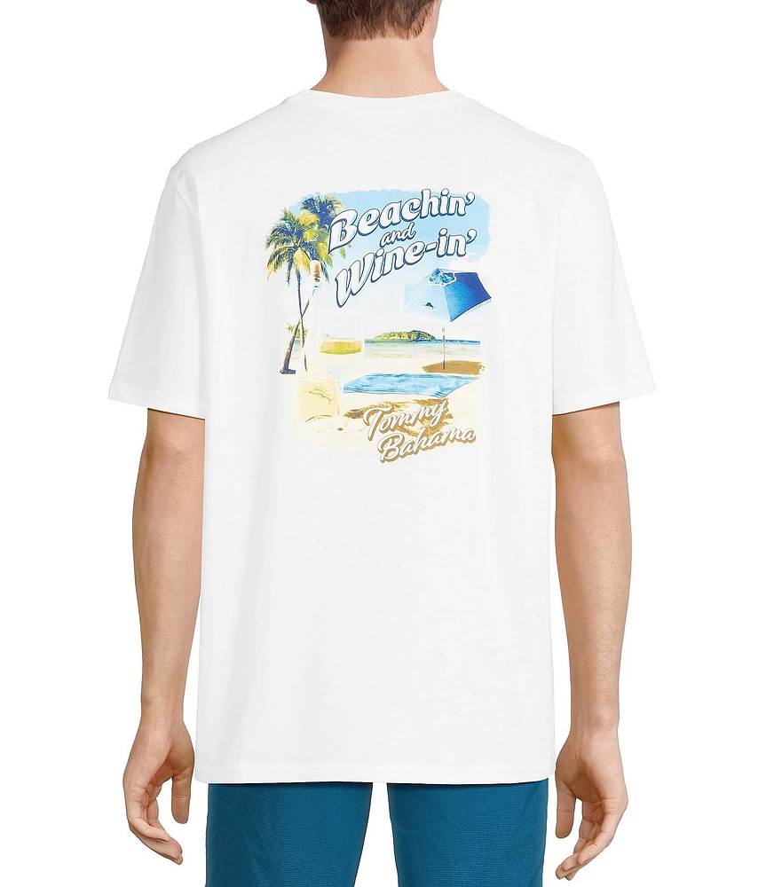 Tommy Bahama Beachin' And Wine-In' Short Sleeve Graphic T-Shirt