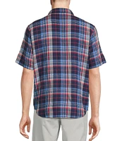 Tommy Bahama Beachside Summertime Plaidness Short Sleeve Woven Shirt