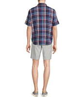 Tommy Bahama Beachside Summertime Plaidness Short Sleeve Woven Shirt