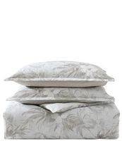 Tommy Bahama Beachway Blooms Grey Reversible Comforter Mini Set