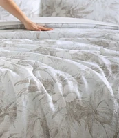 Tommy Bahama Beachway Blooms Grey Reversible Comforter Mini Set