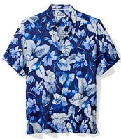 Tommy Bahama Big & Tall Azure Escape Short Sleeve Silk Shirt