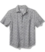 Tommy Bahama Big & Tall Bahama Coast Boozy Night Short Sleeve Woven Shirt