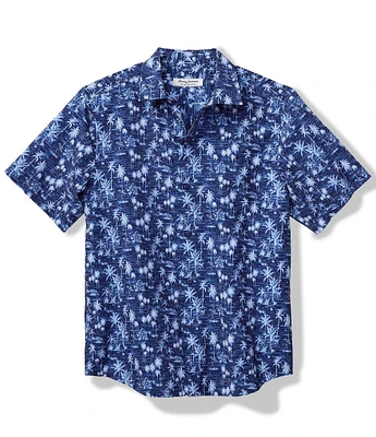 Tommy Bahama Big & Tall Bahama Coast Cabana Shores Printed Short Sleeve Woven Shirt