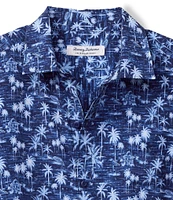 Tommy Bahama Big & Tall Bahama Coast Cabana Shores Printed Short Sleeve Woven Shirt