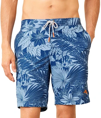 Tommy Bahama Big & Tall Baja Santiago Palms 10#double; and 11#double; Inseam Board Shorts