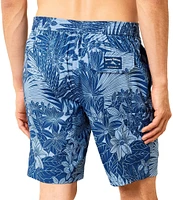 Tommy Bahama Big & Tall Baja Santiago Palms 10#double; and 11#double; Inseam Board Shorts