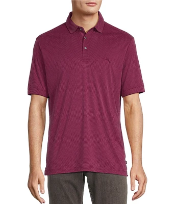 Tommy Bahama Big & Tall Bay Stripe Short Sleeve Polo Shirt