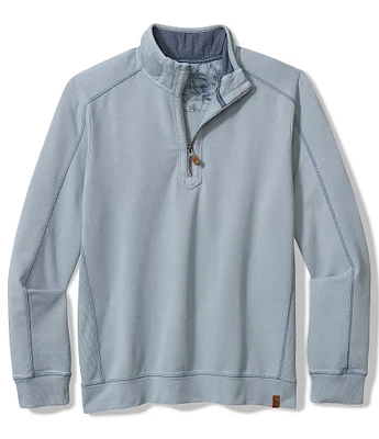 Tommy Bahama Big & Tall Ben And Terry Half Zip Pullover