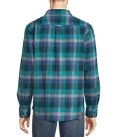 Tommy Bahama Big & Tall Canyon Beach Fireside Check Long Sleeve Brushed Flannel Shirt