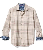 Tommy Bahama Big & Tall Canyon Beach Pebble Cay Plaid Long Sleeve Shirt