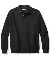 Tommy Bahama Big & Tall Capital Cotton-Cashmere Long Sleeve Polo Shirt