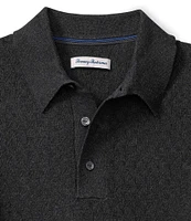 Tommy Bahama Big & Tall Capital Cotton-Cashmere Long Sleeve Polo Shirt