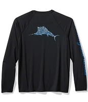 Tommy Bahama Big & Tall Chill Time Surf Long Sleeve T-Shirt