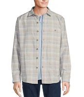 Tommy Bahama Big & Tall Coastal Vibes Plaid Long Sleeve Shirt Jacket