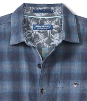 Tommy Bahama Big & Tall Coastline Ombre-Checked Long Sleeve Corduroy Shirt