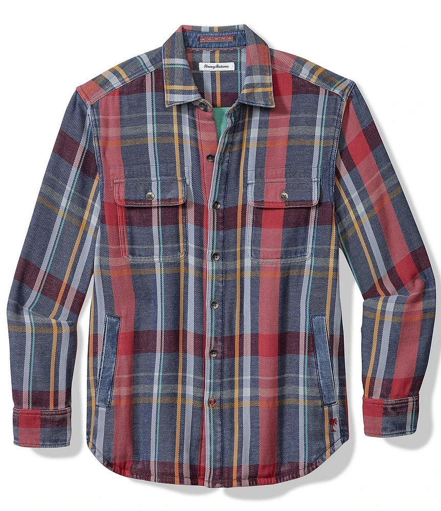 Tommy Bahama Big & Tall Copper Canyon Plaid Shirt Jacket