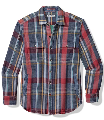 Tommy Bahama Big & Tall Copper Canyon Plaid Shirt Jacket