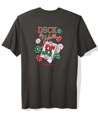 Tommy Bahama Big & Tall Deck The Halls Short Sleeve Graphic T-Shirt