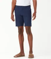 Tommy Bahama Big & Tall Flat Front Chip Shot 10#double; & 11#double; Inseam Shorts