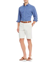 Tommy Bahama Big & Tall Flat-Front Straight Fit Stretch Sateen 10#double; & 11#double; Inseam Boracay Shorts