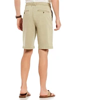 Tommy Bahama Big & Tall Flat-Front Straight Fit Stretch Sateen 10#double; & 11#double; Inseam Boracay Shorts