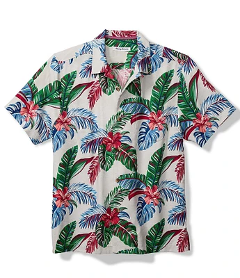 Tommy Bahama Big & Tall Frond Fusion Printed Short Sleeve Woven Shirt