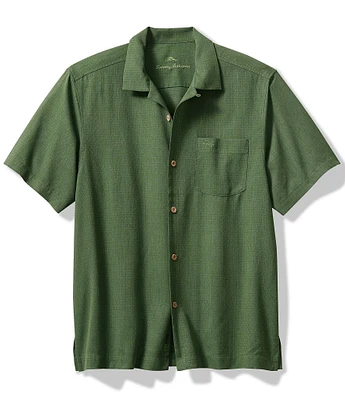 Tommy Bahama Big & Tall IslandZone Coastal Breeze Check Short Sleeve Woven Shirt